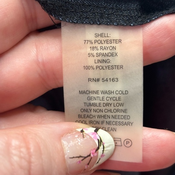 Chico’s Black Purple Brown Ethnic Long Sleeve Pullover Top Womens Size 3 Large - Picture 7 of 7